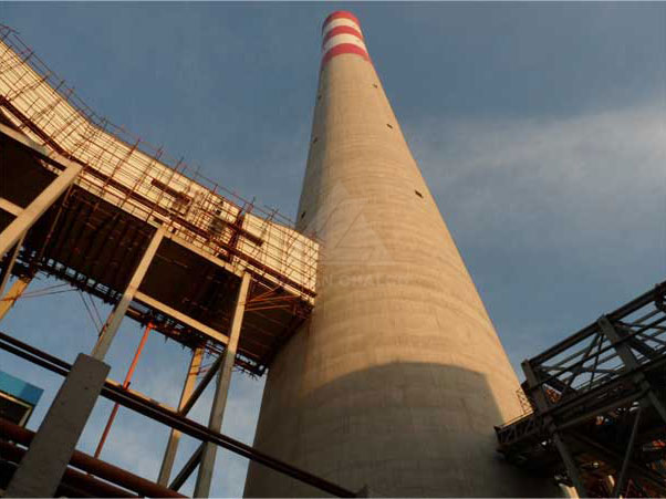 Titanium clad steel plate for power plant chimney