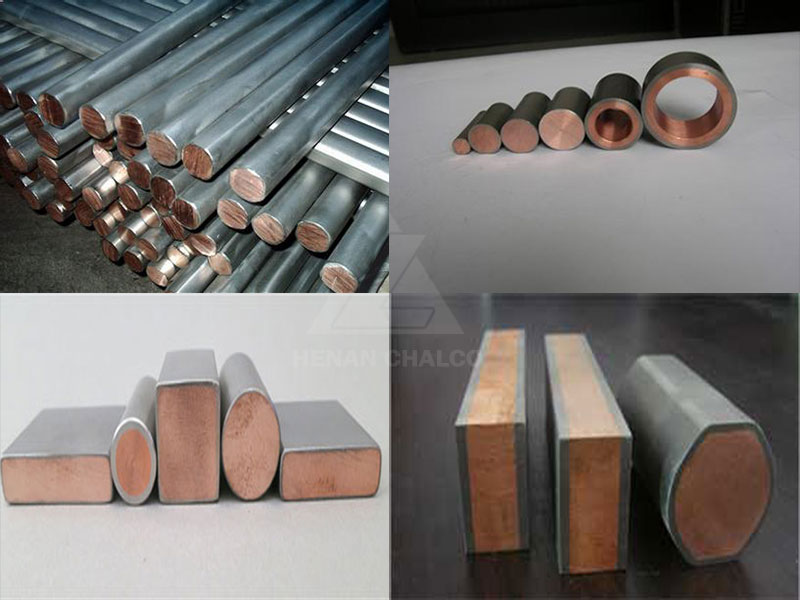 stainless steel copper aluminum Bi-metal clad rod bar