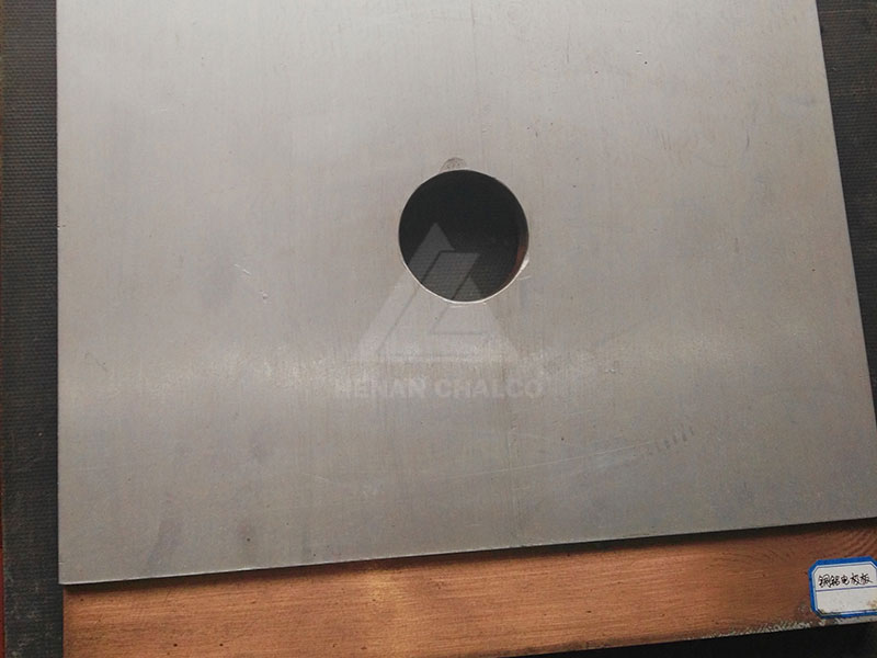 Copper clad steel plate for conductive cross arm