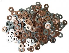 Copper aluminum clad block terminal washer