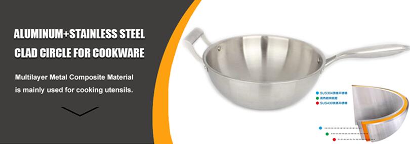 stainless steel aluminum clad circle