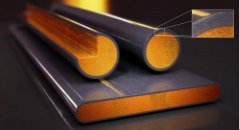 Titanium copper clad bar stock