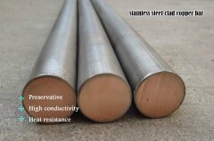 stainless steel clad copper bar
